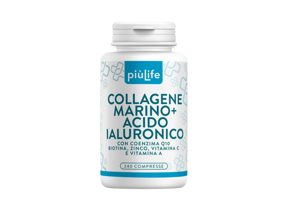 Collagene Marino + Acido Ialuronico PiùLife 240cpr