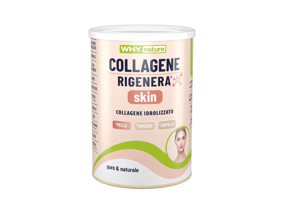 Collagene Rigenera Skin Why Nature integratore pelle 321g Frutti di Bosco