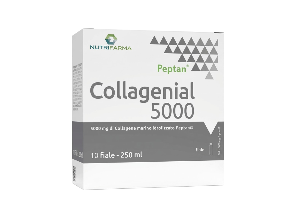 Collagenial 5000 Nutrifarma collagene acido ialuronico pelle articolazioni 10fla