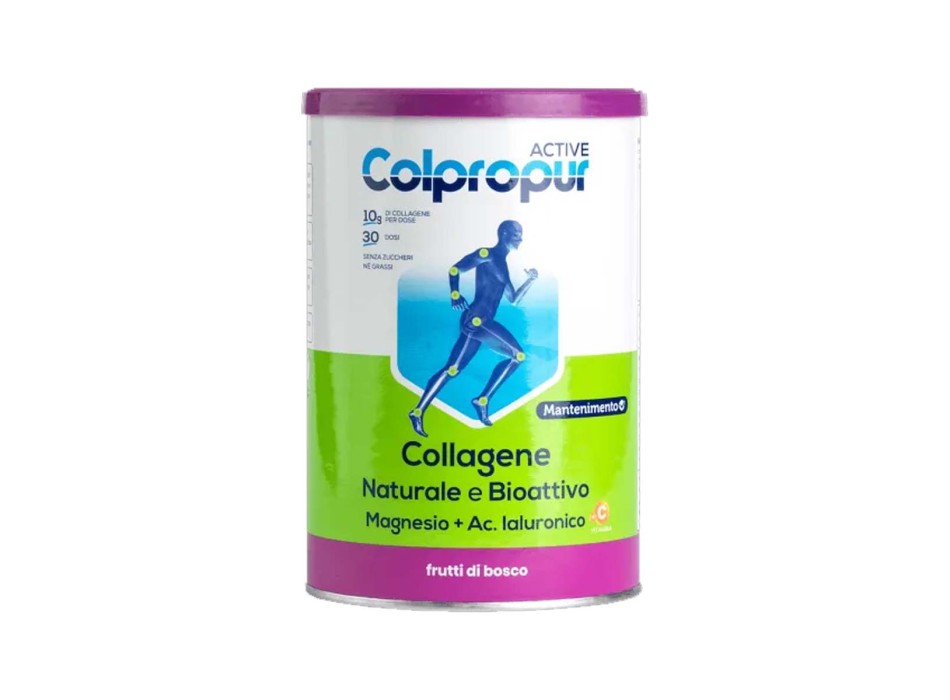 Colpropur Active integratore collagene magnesio acido ialuronico frutti di bosco