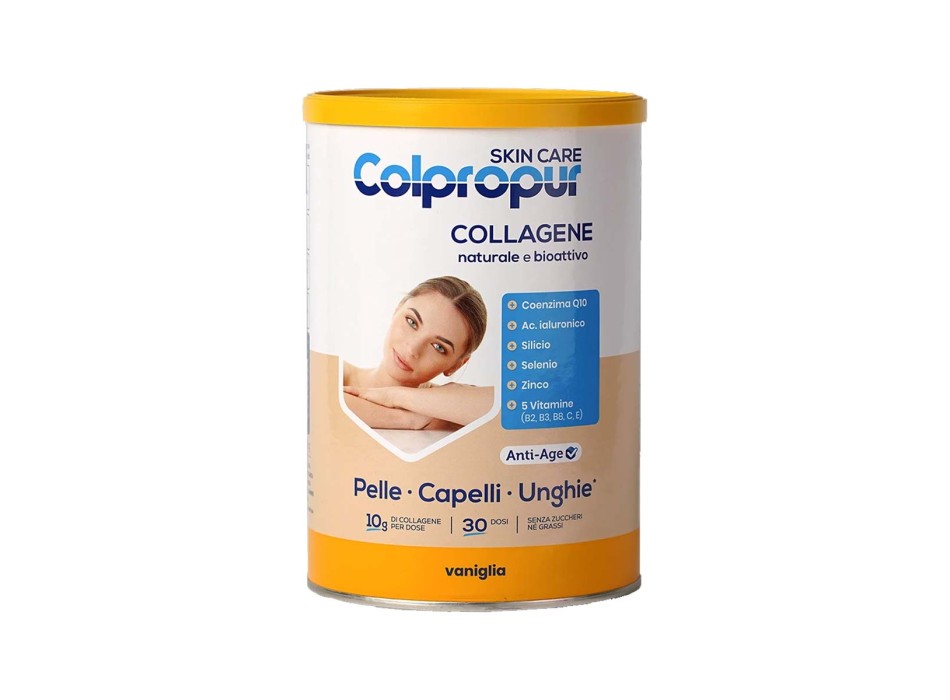 Colpropur Skin Care integratore collagene acido ialuronico e Q10 vaniglia