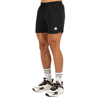 Colton Shorts Gorilla Wear pantaloncini bodybuilding neri stretch