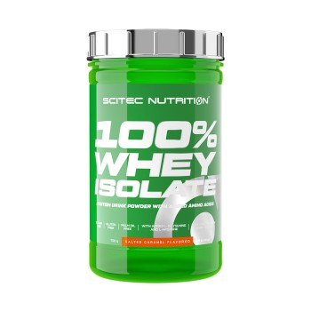 Confezione 100% Whey Isolate Scitec Nutrition isolate 700g Caramello Salato