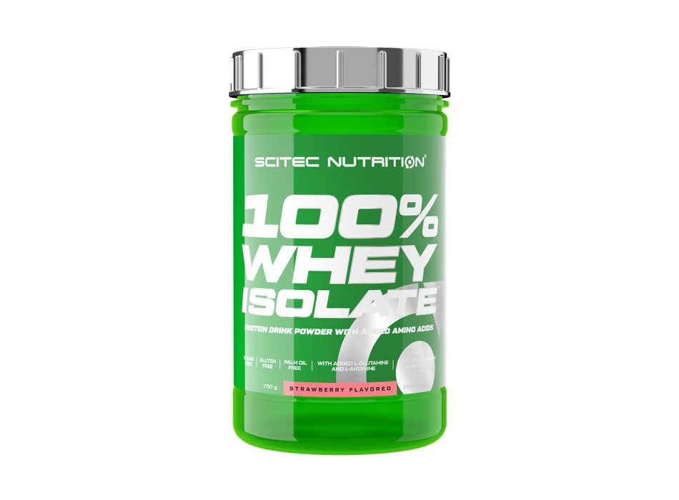 Confezione 100% Whey Isolate Scitec Nutrition isolate 700g Fragola