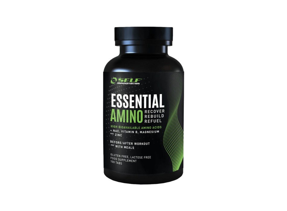 Confezione Essential Amino Self Omninutrition aminoacidi essenziali (EAA) 100cpr