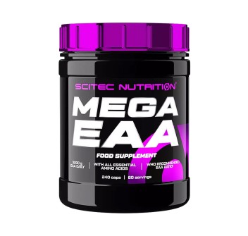 Confezione Mega EAA Scitec Nutrition aminoacidi essenziali puri 240 capsule
