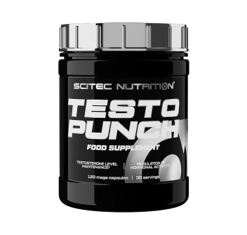 Confezione Testo Punch Scitec Nutrition acido D-aspartico e ZMB 120 caps