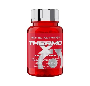 Confezione Thermo-X Scitec Nutrition bruciagrassi stimolante caffeina 100 caps