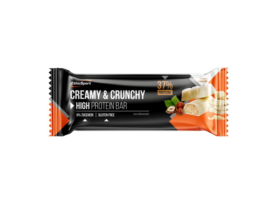 Creamy Crunchy EthicSport barretta proteica cioccolato bianco e nocciole