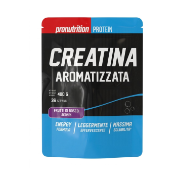 Creatina Effervescente Pro Nutrition integratore creatina 400g Frutti di Bosco