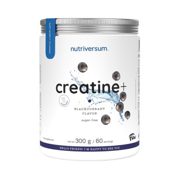 Creatina+ Nutriversum Creatina in Polvere per Forza e Massa 300g Blackcurrant