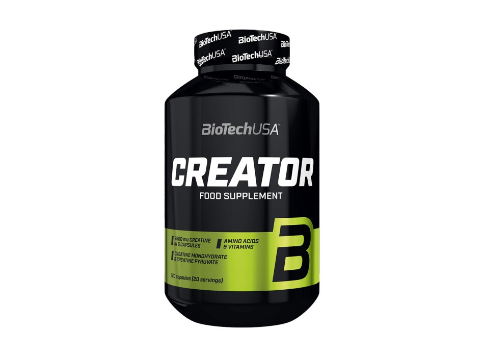 CreaTOR BioTechUSA integratore creatina complessa con stimolanti 120 capsule