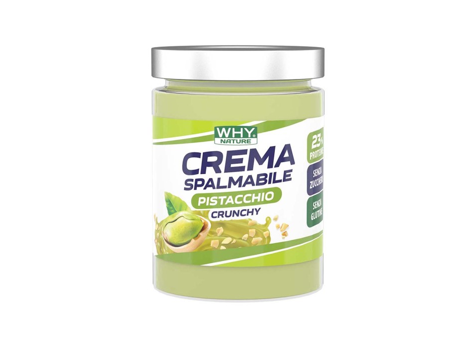Crema Crunchy Why Nature proteica no zuccheri 300g Pistacchio