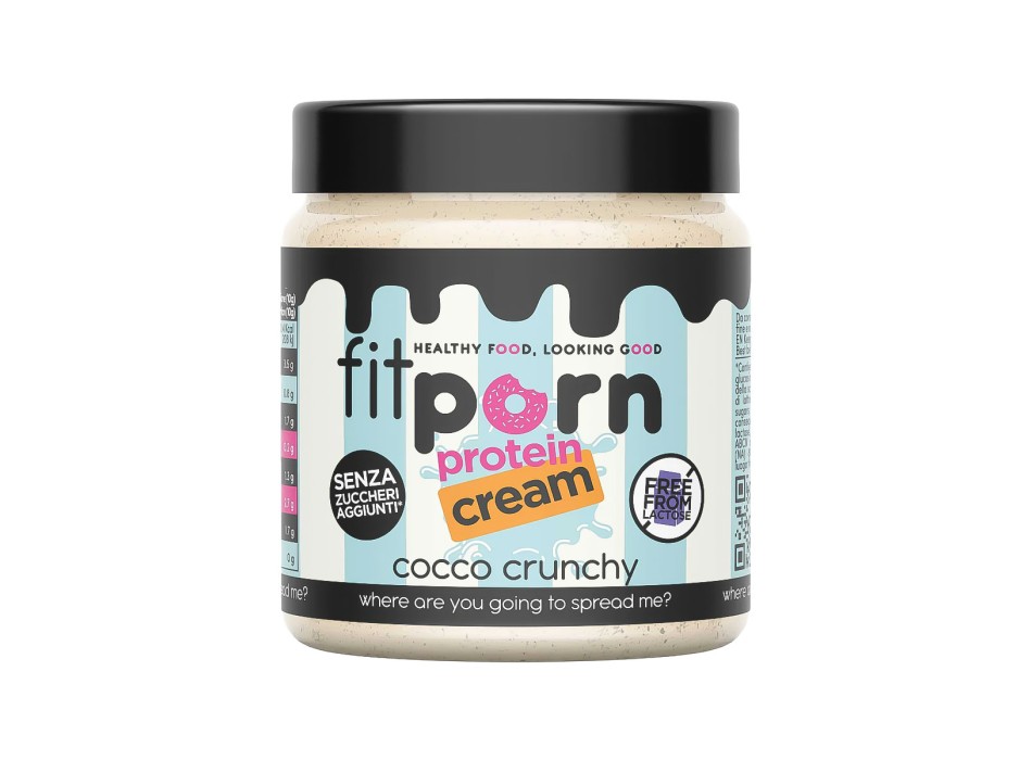Crema Proteica Fitporn cocco crunchy senza lattosio 200g