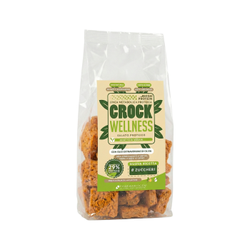 Crock Wellness Pharmabiogen snack proteico salato 80g Patate e Rosmarino