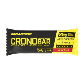 Crono Bar Pro ProAction 40g Barretta Energetica Endurance Mirtilli Rossi