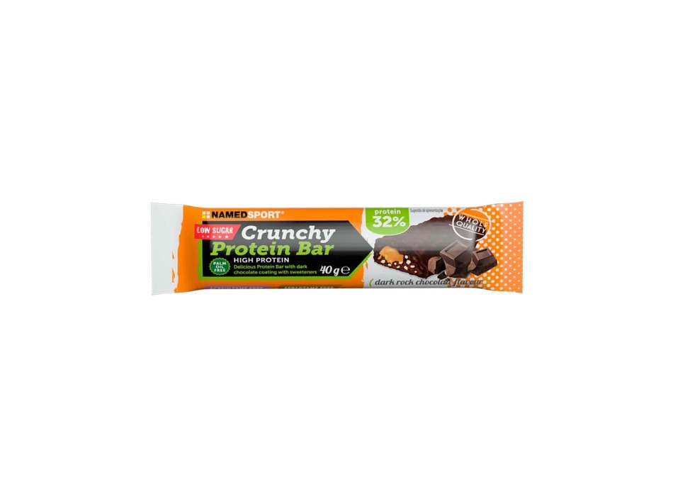 Crunchy Protein Bar NamedSport Barretta Proteica 32% Fondente Arancia 40g
