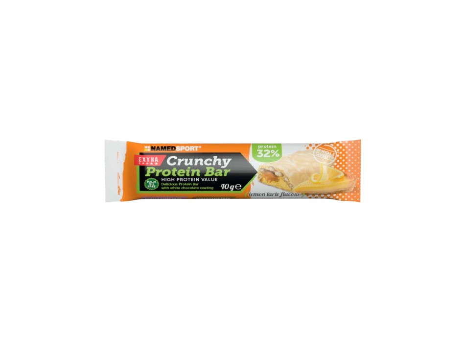 Crunchy Protein Bar NamedSport Barretta Proteica 32% Torta al Limone 40g