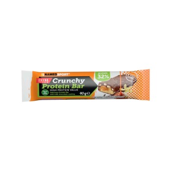 Crunchy Protein Bar NamedSport Barretta Proteica 32% Vaniglia e Caramello 40g