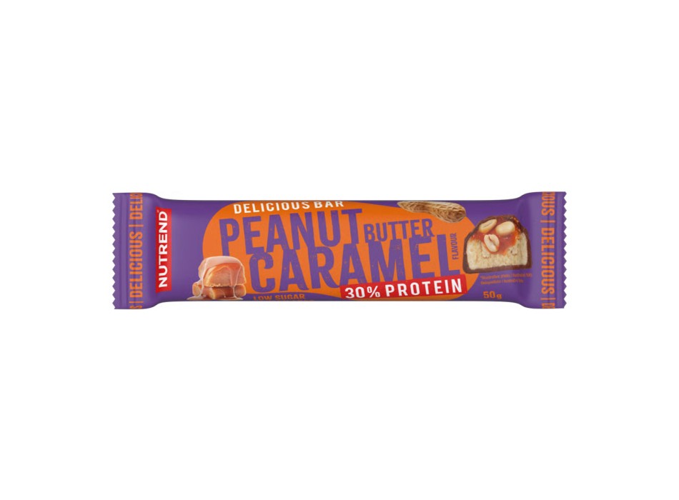 Delicious Bar Nutrend 50g Barretta Proteica Burro di Arachidi e Caramello