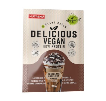 Delicious Vegan Protein Nutrend 30g Proteine Vegetali Cioccolato e Nocciola