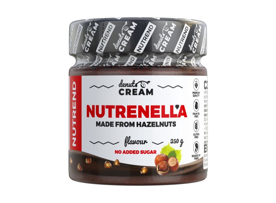 DeNuts Cream Nutrenella Nutrend 250g Crema Proteica Nocciola e Cacao 