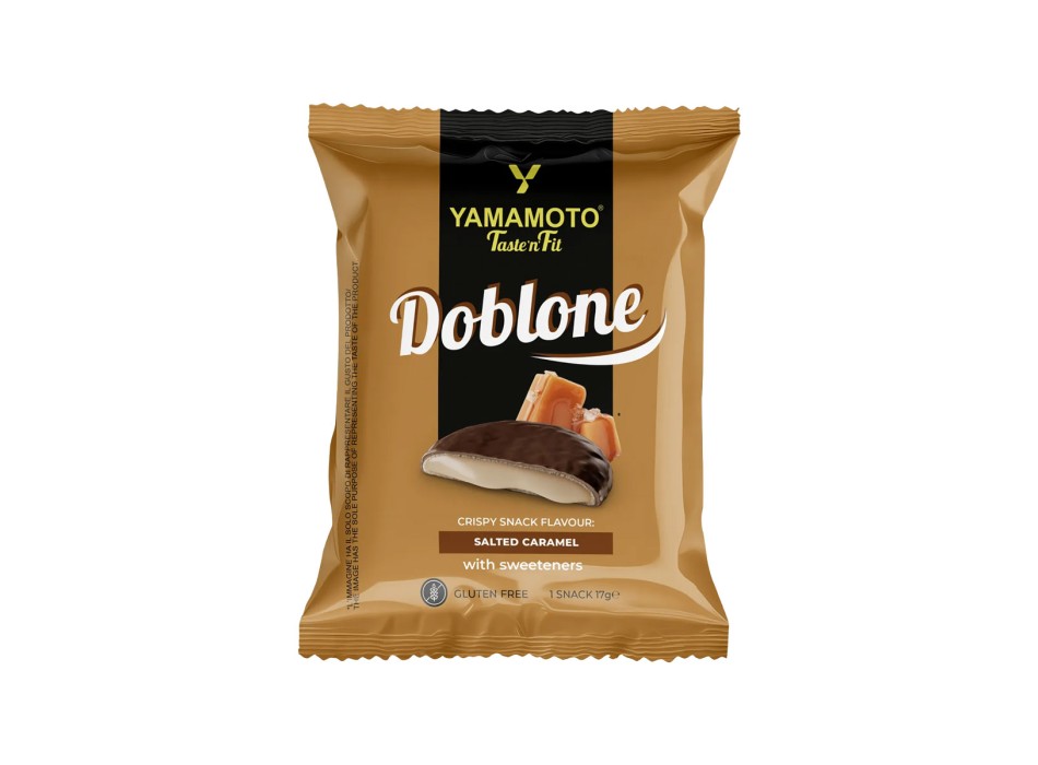 Doblone Yamamoto Nutrition biscotto proteico 17g Caramello Salato