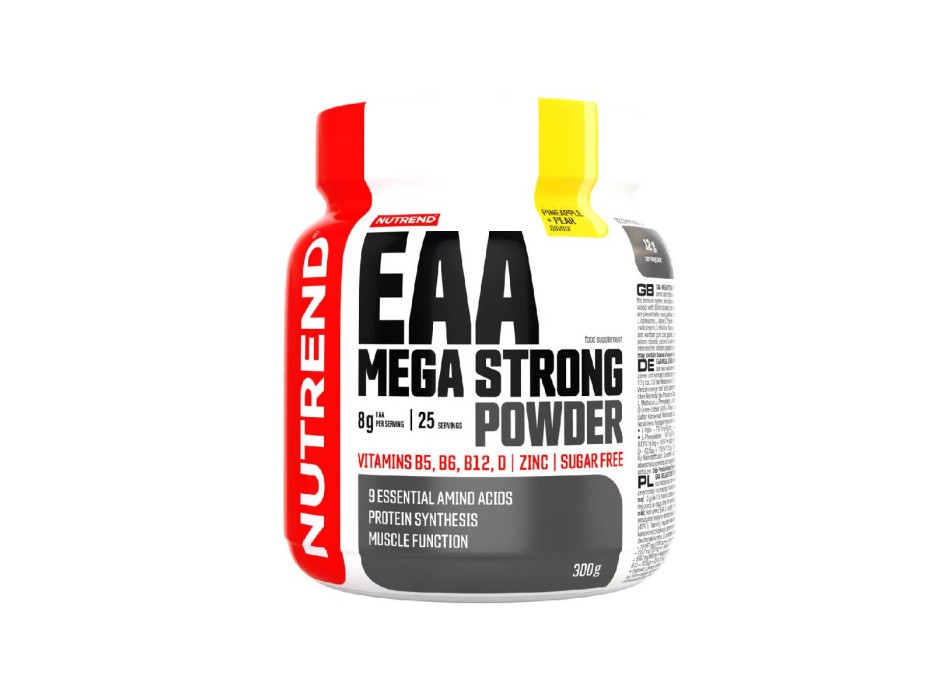 EAA Mega Strong Powder Nutrend 300g Aminoacidi Essenziali ananas e Pera