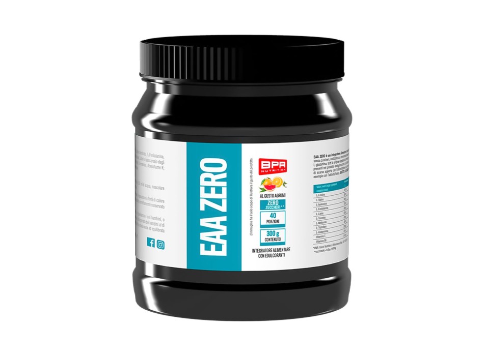 EAA Zero BPR Nutrition aminoacidi essenziali polvere 300g Agrumi