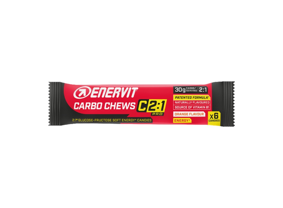 Enervit Carbo Chews C2:1 Pro caramelle energetiche 34g endurance