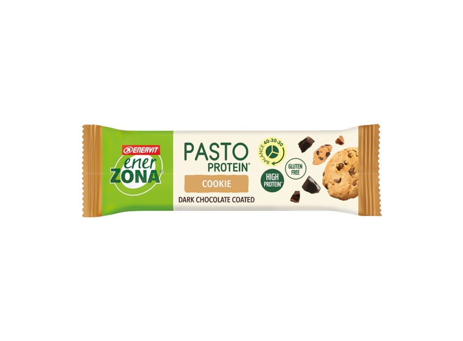 Enervit EnerZona Pasto Protein barretta sostitutiva del pasto biscotto ricoperta