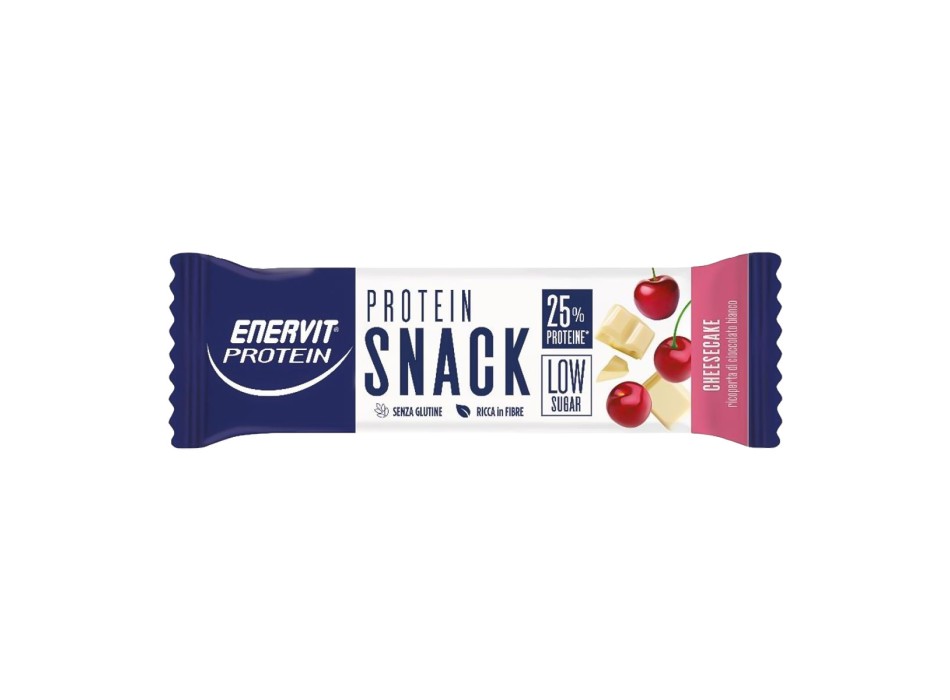 Enervit Protein Snack barretta proteica low sugar cheesecake 30g senza glutine