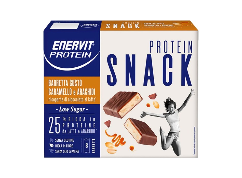 Enervit Protein Snack barrette proteiche 8x31g arachidi e caramello
