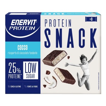Enervit Protein Snack barrette proteiche low sugar 8x27g coccco