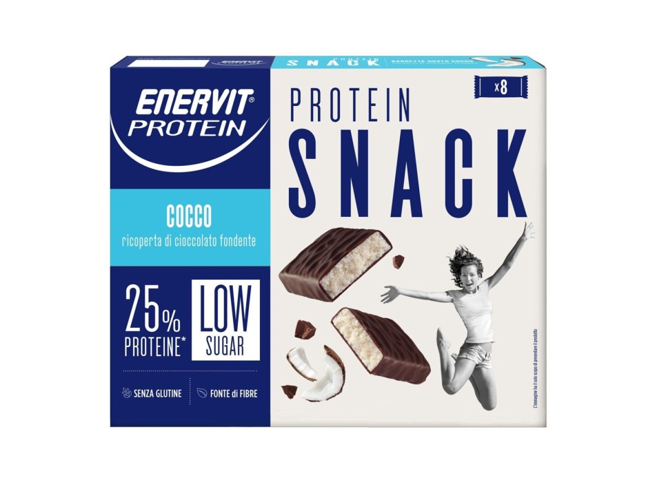 Enervit Protein Snack barrette proteiche low sugar 8x27g coccco