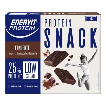 Enervit Protein Snack barrette proteiche low sugar 8x27g fondente