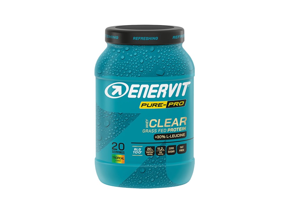 Enervit Pure-PRO Clear Whey Protein Grass Fed bevanda proteica gusto Tropical