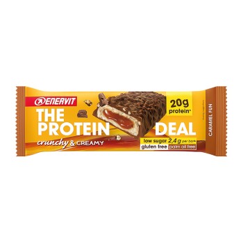 Enervit The Protein Deal barretta proteica low sugar caramello