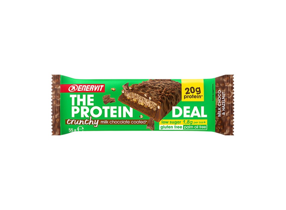 Enervit The Protein Deal barretta proteica low sugar cioccolao e nocciole crunch