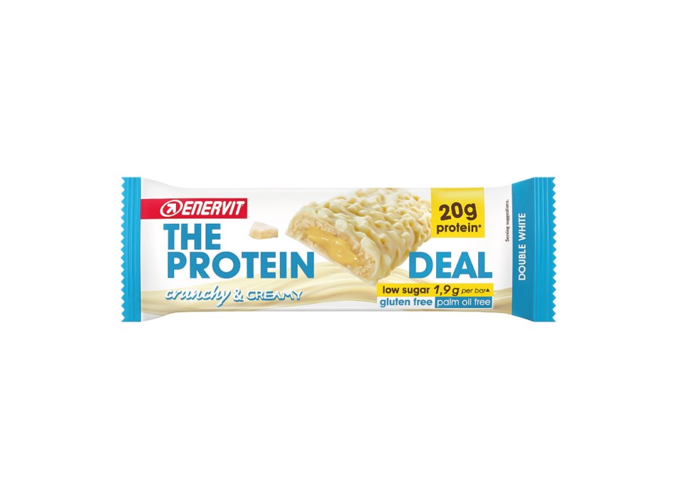Enervit The Protein Deal barretta proteica low sugar cioccolato bianco