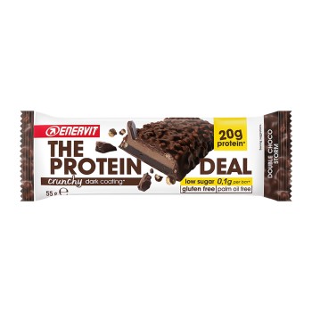 Enervit The Protein Deal barretta proteica low sugar dark chocolate 