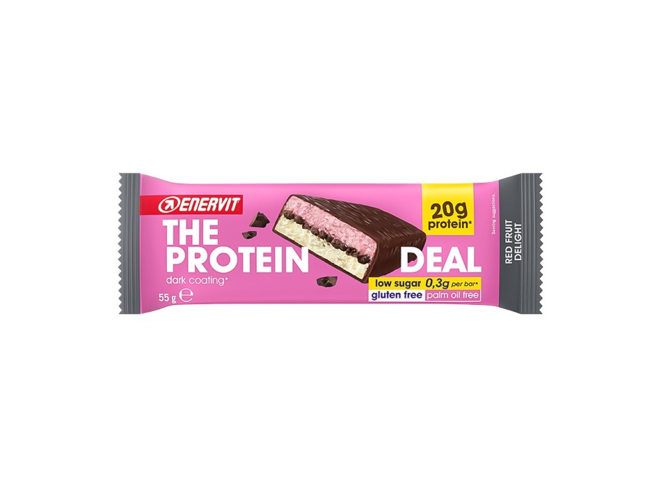 Enervit The Protein Deal barretta proteica low sugar frutti rossi