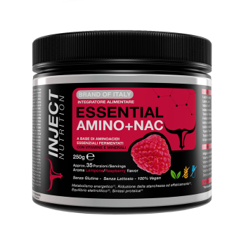 Essential Amino NAC Inject Nutrition amminoacidi essenziali polvere 250g lampone