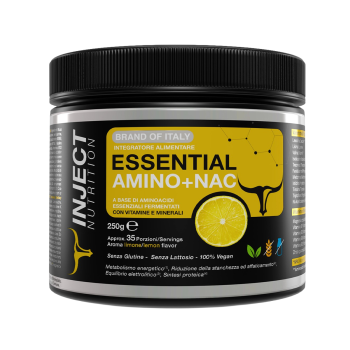 Essential Amino NAC Inject Nutrition amminoacidi essenziali polvere 250g limone