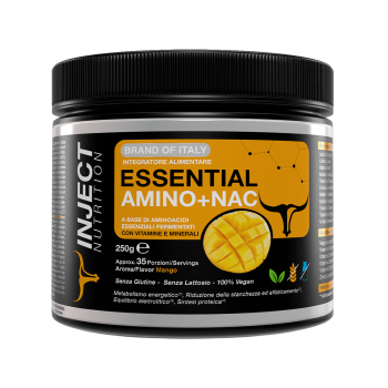 Essential Amino NAC Inject Nutrition amminoacidi essenziali polvere 250g mango