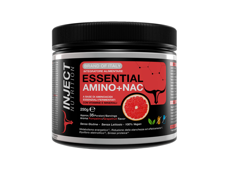 Essential Amino NAC Inject Nutrition amminoacidi essenziali polvere 250g pompelm