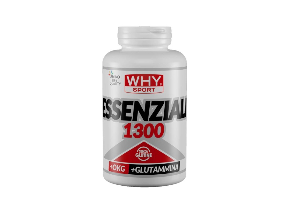 Essenziali 1300 + Glutammina WHYsport EAA L-Glutammina 200 compresse