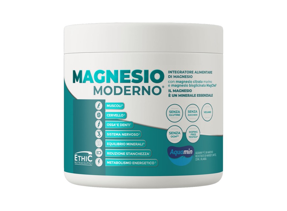 EthicSport Magnesio Moderno integratore 3 fonti di magnesio e Vitamina B6