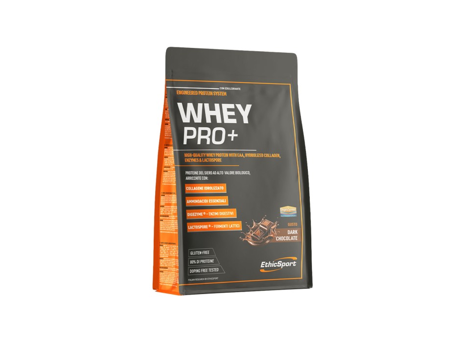 EthicSport Whey Pro integratore di proteine del siero del latte per crescita mus