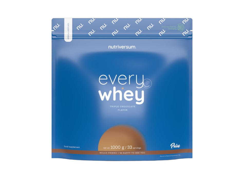 Every Whey Nutriversum Proteine del Latte Blend Proteico 1000g Triplo Cioccolato